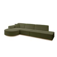 ECKSOFA Ottomane Links ARRIO-L2 - 328x171x83 cm Grün - Grün, Holzwerkstoff/Textil (328/171cm) - ALTDECOR