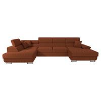 WOHNLANDSCHAFT Cotere Bis Cord, Seite: Links - Braun, Holz (345/91/202cm) - MIRJAN24