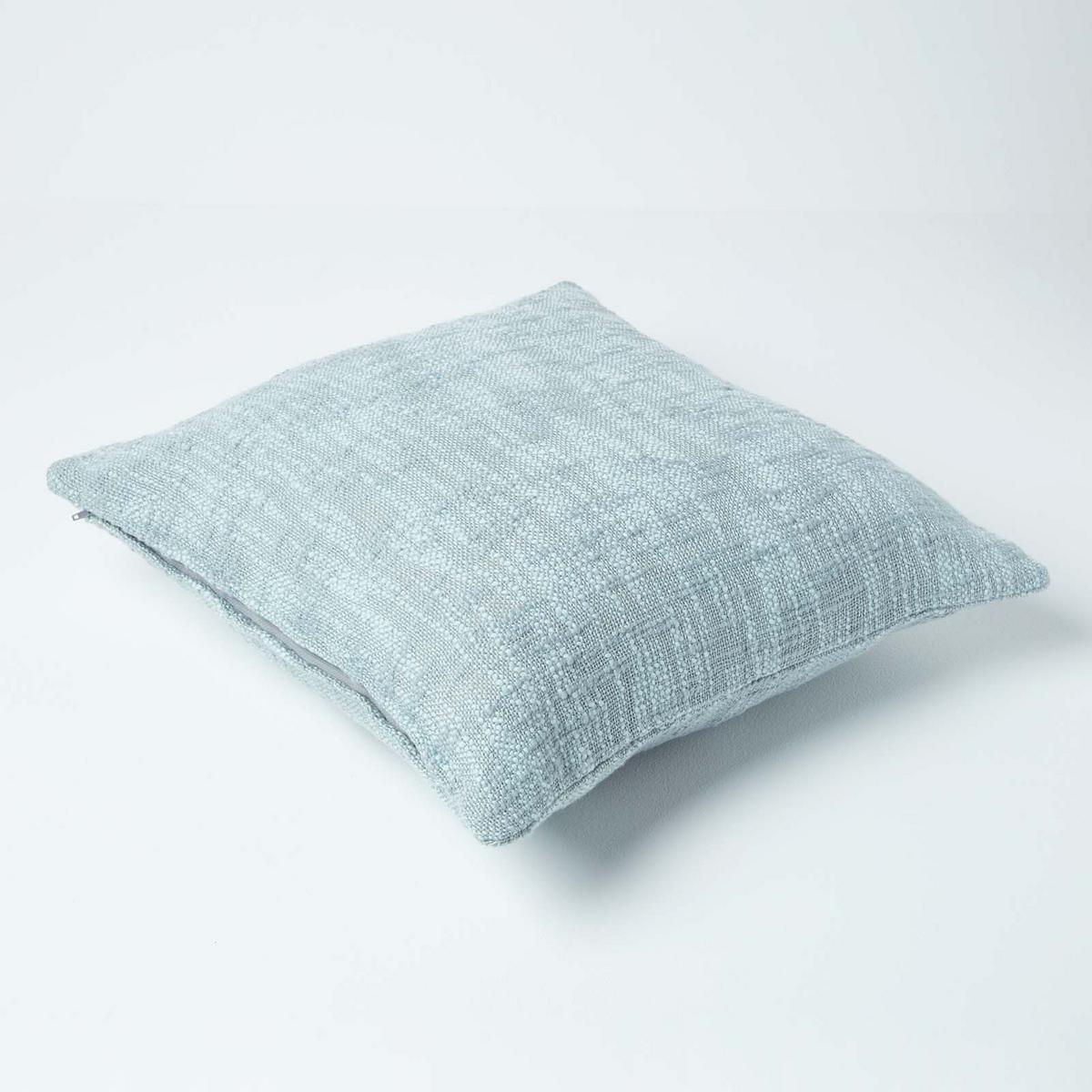 KISSENHÜLLE Nirvana Slub 45/45 cm, 100% Baumwolle - Grau, Textil (45/45cm) - Homescapes