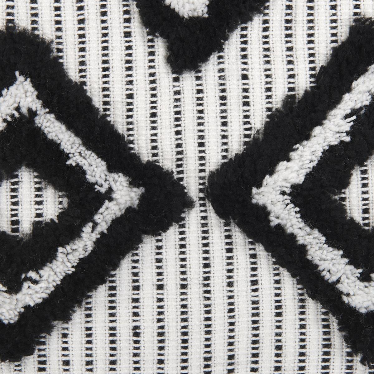 DECKE Weiß Saatli 130/150 cm - Weiß, Textil (130/150cm) - Beliani