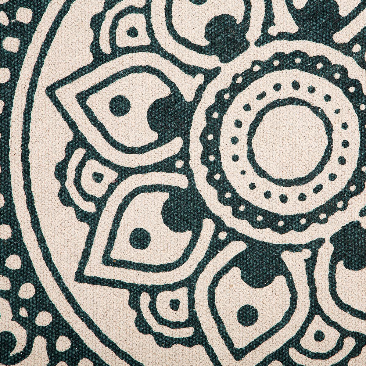 VINTAGE-TEPPICH Irice 120/120 cm - Grün, Textil (120/120cm) - Beliani