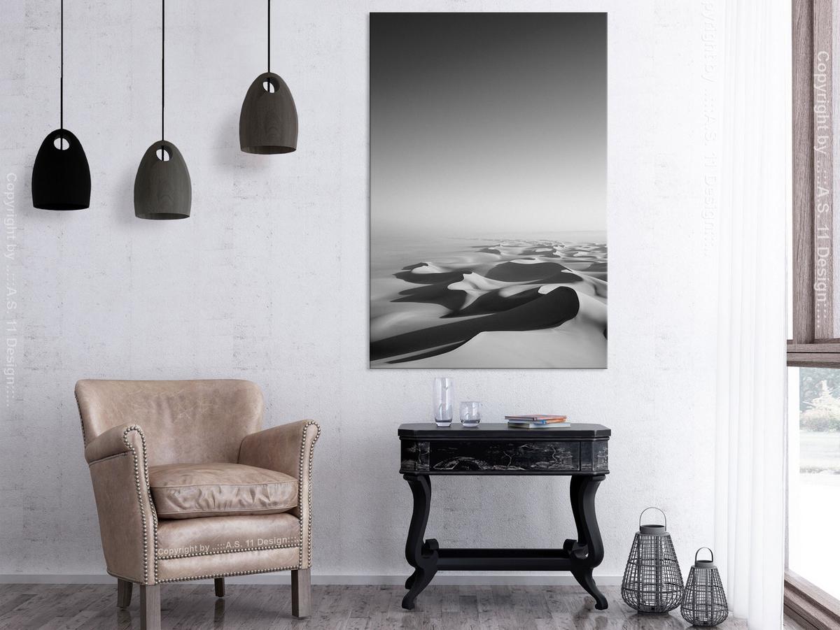 KUNSTDRUCK Schwarz-Weiß 40/60 cm - Schwarz, Textil (40/60cm) - KUNSTLOFT