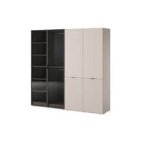DREHTÜRENSCHRANK ATELIO 202/200/51 cm Modern Kleiderschrank 4-türig Kaschmir - Kaschmir, Holzwerkstoff (202/200/51cm) - MASSENO