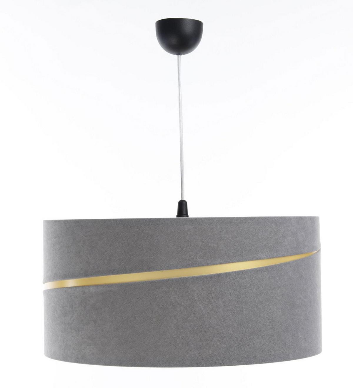 HÄNGELEUCHTE Grau 40/20 cm - Goldfarben/Grau, Kunststoff (40/0.4/20cm) - ONZENO