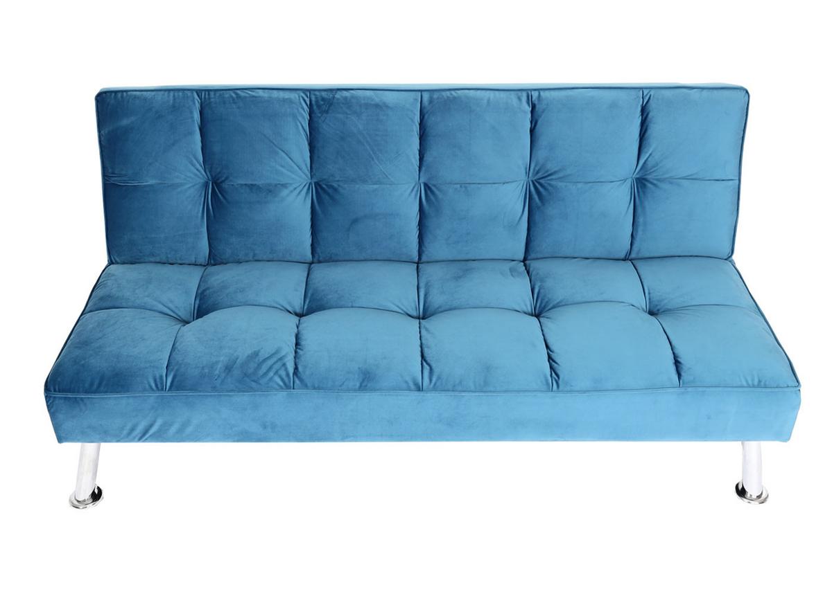 SOFA Blau - Blau, Textil (181/82/107cm) - MCW