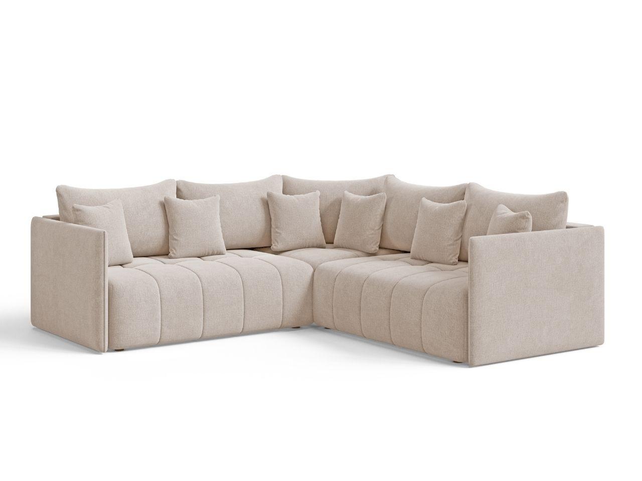ECKSOFA Ardi Beige - Beige, Holz/Textil (240/240cm) - Graingold
