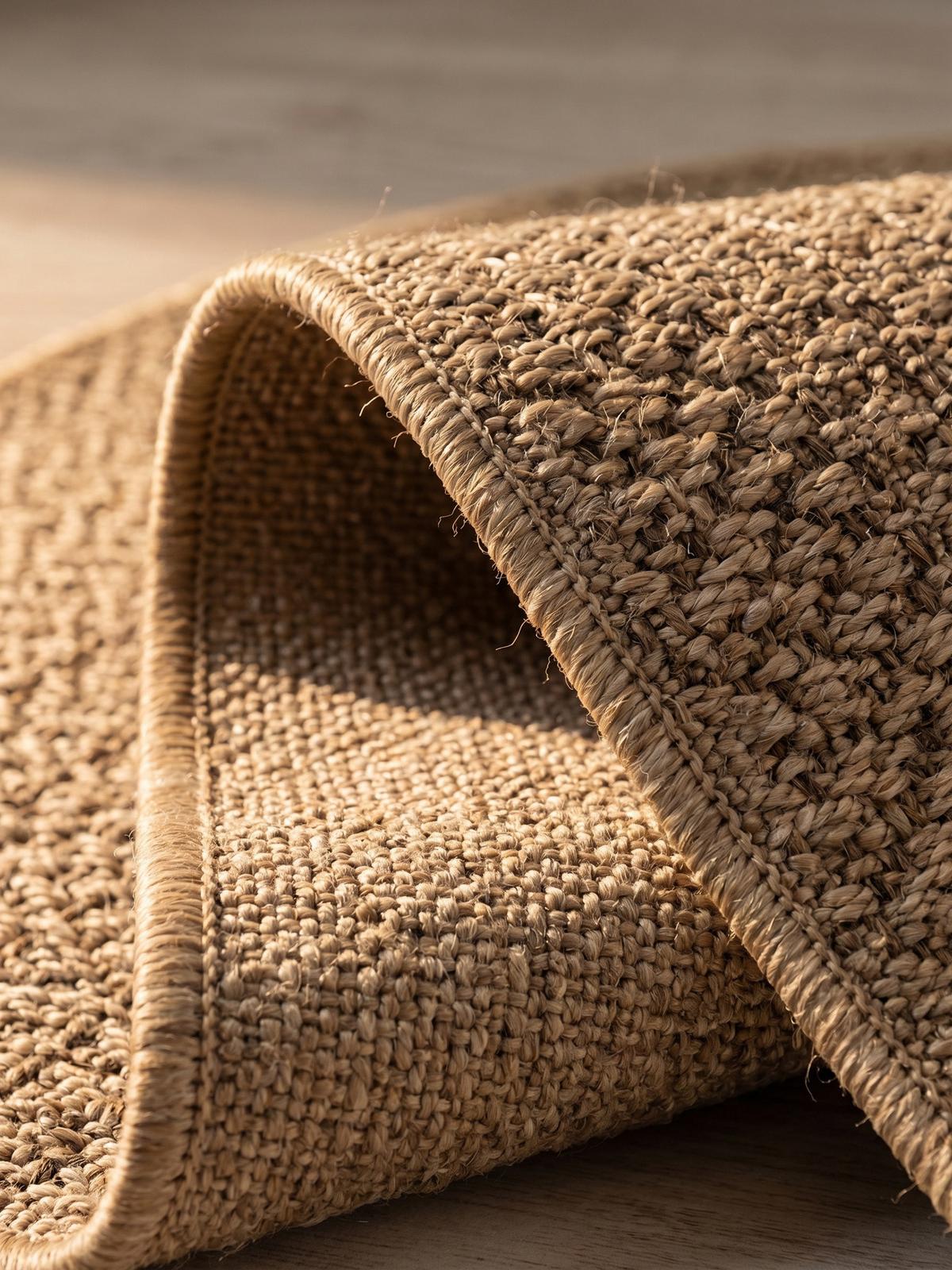 TEPPICH Outdoor ARLBERG in Beige, in Jute-Optik, aus Polypropylen, Ø 200 cm - Beige, Textil (200/200cm) - KADIMA DESIGN