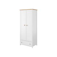 DREHTÜRENSCHRANK Story 2D1S SO12 - Eichefarben/Weiß, Holzwerkstoff/Kunststoff (85/187/52cm) - MIRJAN24