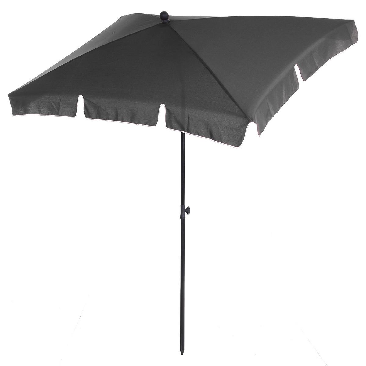 SONNENSCHIRM, Aluminium, Metall, Grau - Grau, Metall (130/198cm) - Outsunny