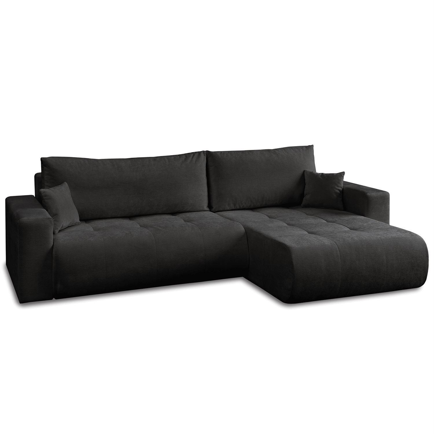 ECKSOFA CLOUD II XL mit Schlaffunktion Vibe 98 - Grau, Textil (280/152cm) - Lookway