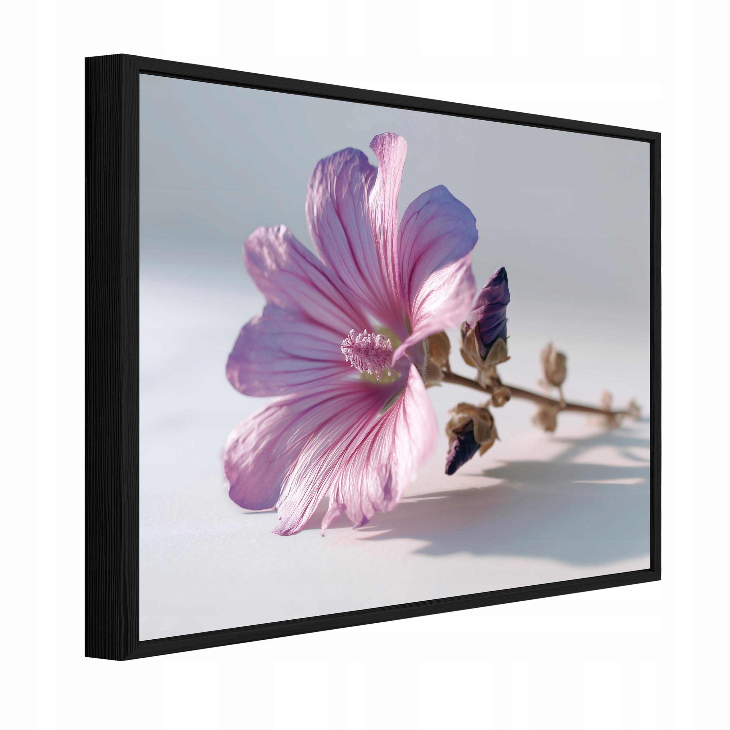 BILDER mit Rahmen Blumen Natur Rosa 120x80 cm - Multicolor, Holzwerkstoff (120/80cm) - Wallarena