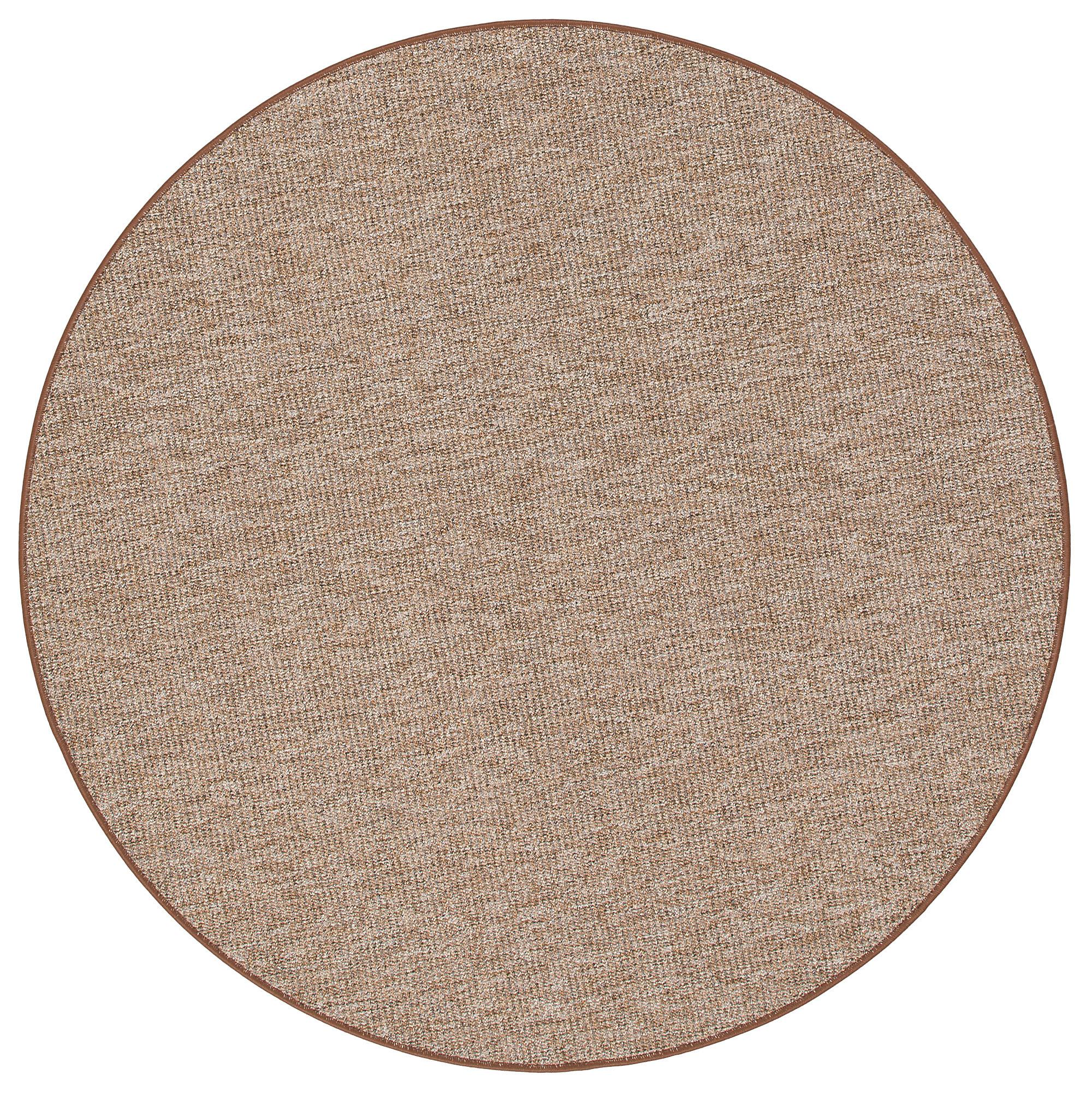 SCHLINGENTEPPICH PRIMO RUND - Braun, Textil (200/200cm) - Snapstyle