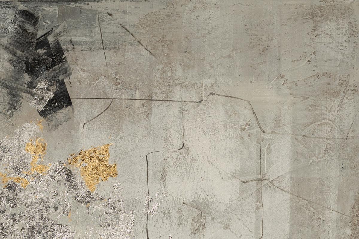 ÖLGEMÄLDE 80/80 cm - Grau, Holz/Textil (80/80cm) - KUNSTLOFT