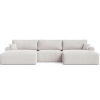 ECKSOFA U Serene Grau - Grau, Holz/Textil (391/145cm) - Graingold