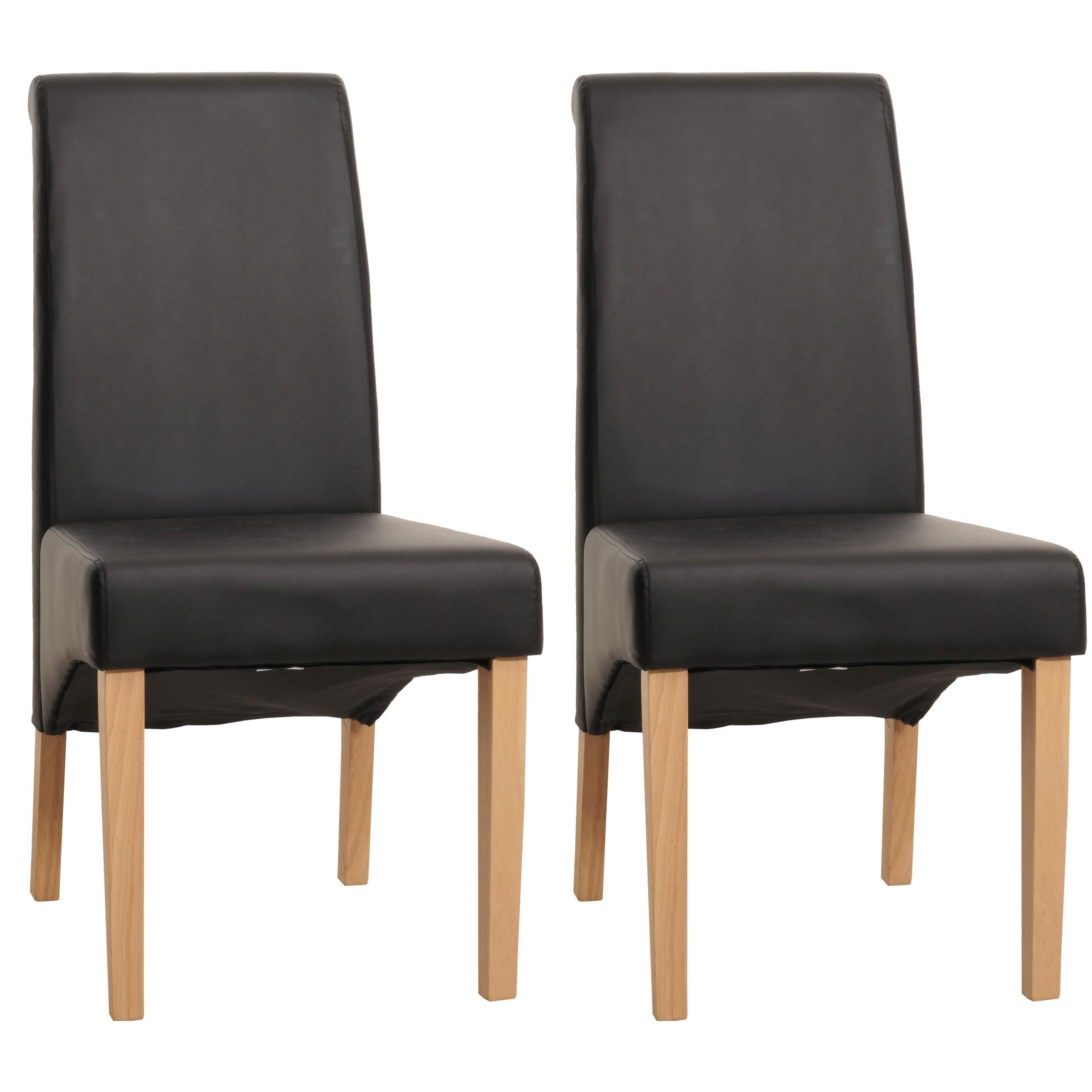 ESSZIMMERSTUHL Schwarz 2er-Set - Schwarz, Textil (46/99/50cm) - MCW