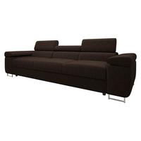 SOFA Torezio 3 Cord - Nussbaumfarben, Holz/Textil (263/90/102cm) - MIRJAN24