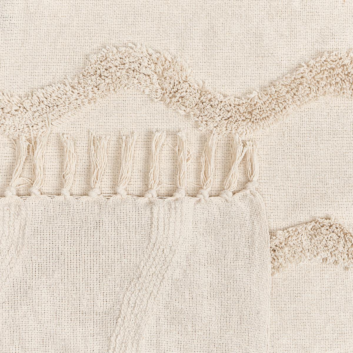 KUSCHELDECKE Baumwolle 200/200 cm Hellbeige Khari - Beige, Textil (200/200cm) - Beliani