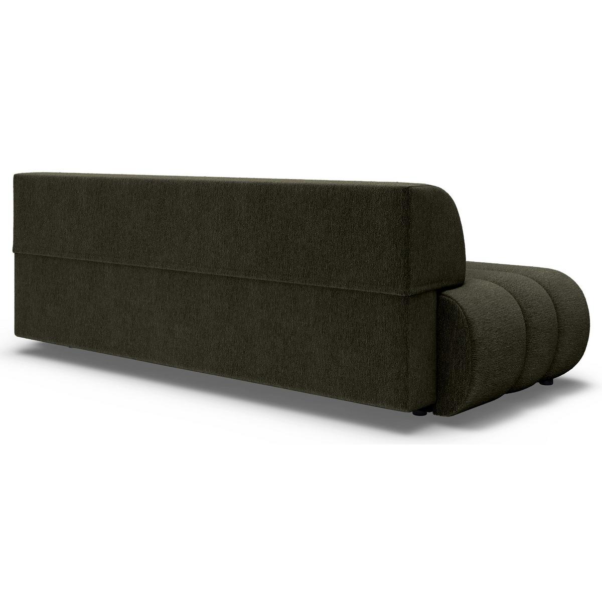 SCHLAFSOFA Arione 214 cm - Schwarz/Grün, Kunststoff/Textil (214/74/104cm) - Selsey