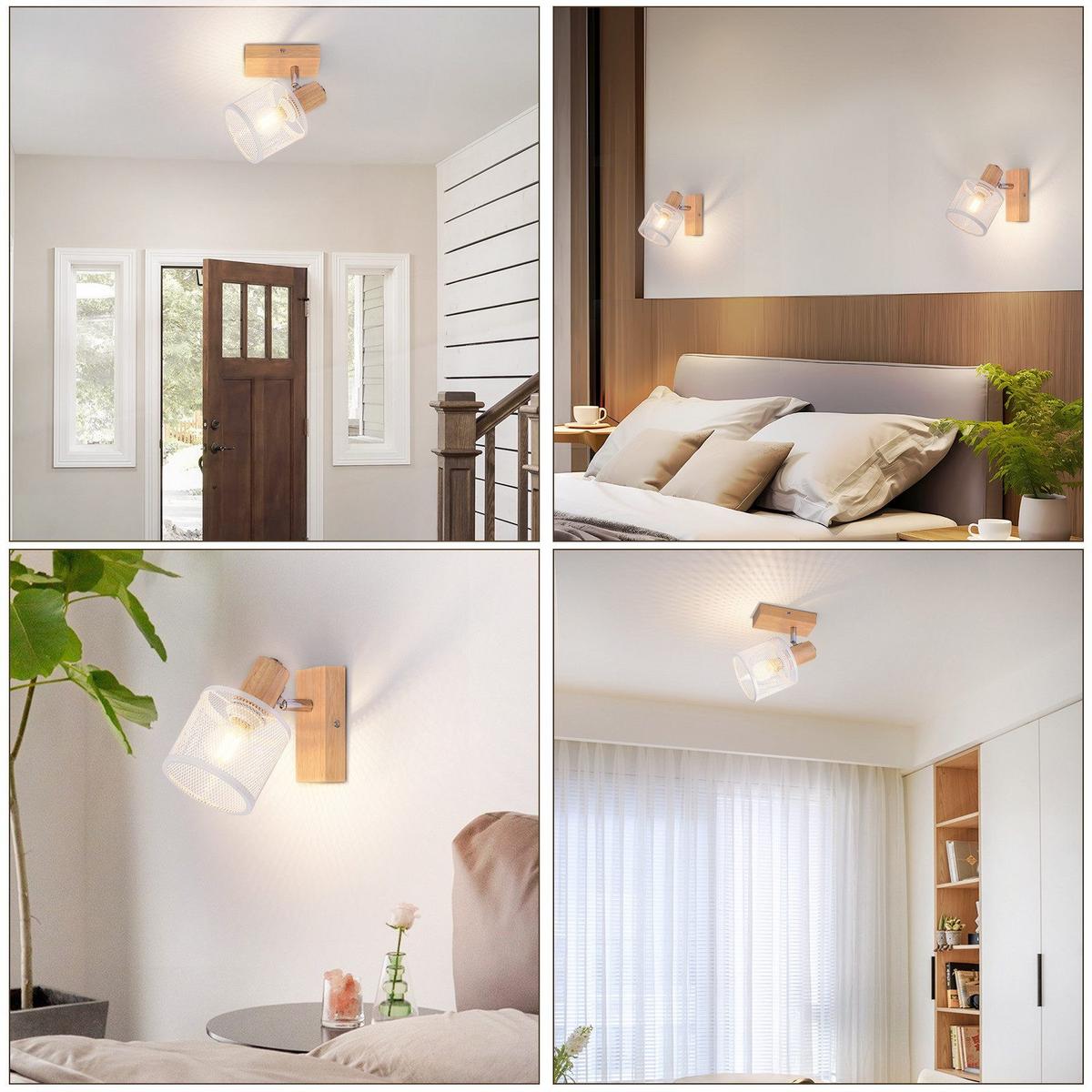 DECKENSTRAHLER Gisela 1-flammig 16/10/14 cm - Weiß, Metall (16/10/14cm) - Nettlife