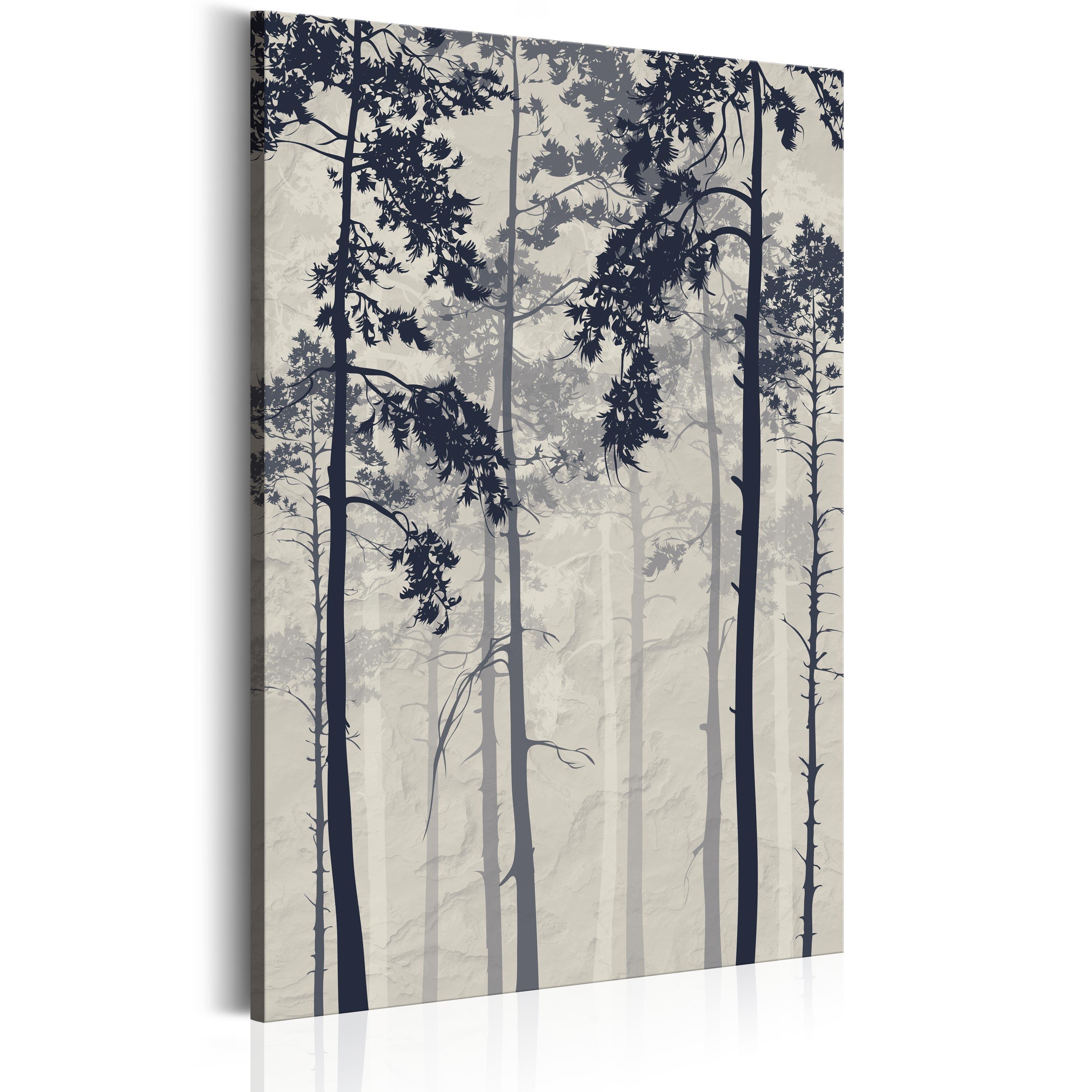 KUNSTDRUCK Grau 40/60 cm - Schwarz/Grau, Textil (40/60cm) - KUNSTLOFT