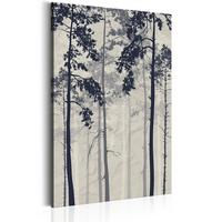 KUNSTDRUCK Grau 40/60 cm - Schwarz/Grau, Textil (40/60cm) - KUNSTLOFT