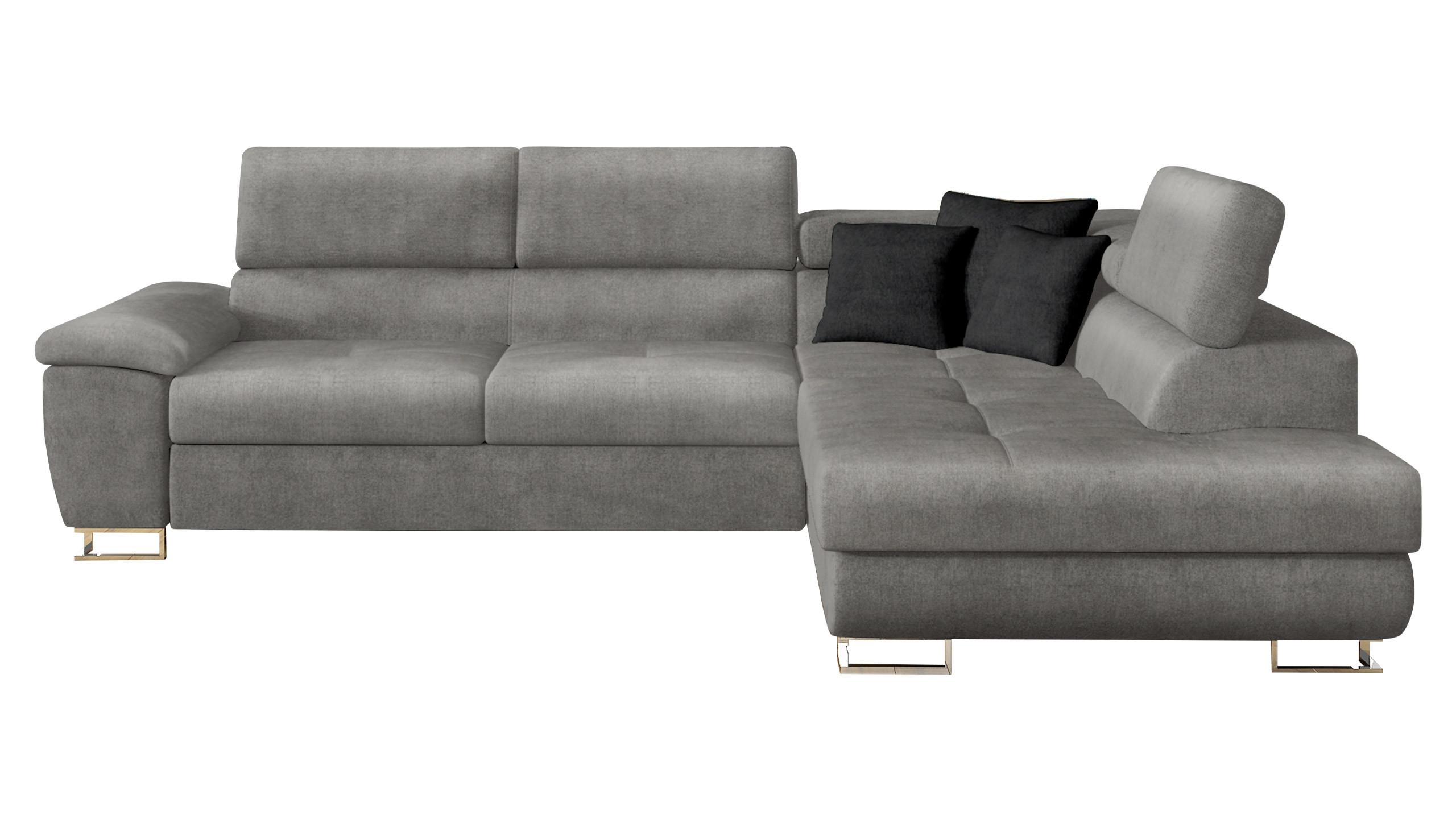 ECKSOFA Cotere, Seite: Rechts - Silberfarben, Holz/Textil (270/202cm) - MIRJAN24