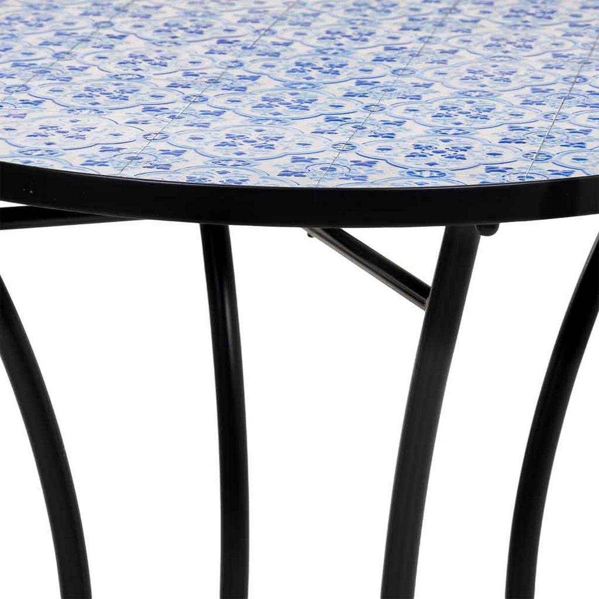 BALKONSET, schwarz, 3-tlg. - Blau, Metall - Wanderlust