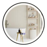 BADEZIMMERSPIEGEL Silber - Silberfarben, Glas (60/4/60cm) - COSTWAY
