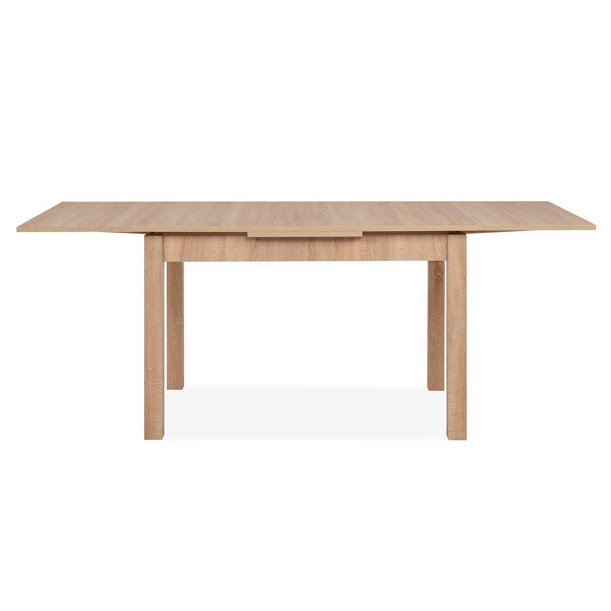 ESSTISCH ausziehbarer eichenoptik longford 120/80/76 cm - Apfelbaumfarben, Holzwerkstoff (120/80/76cm) - Calicosy