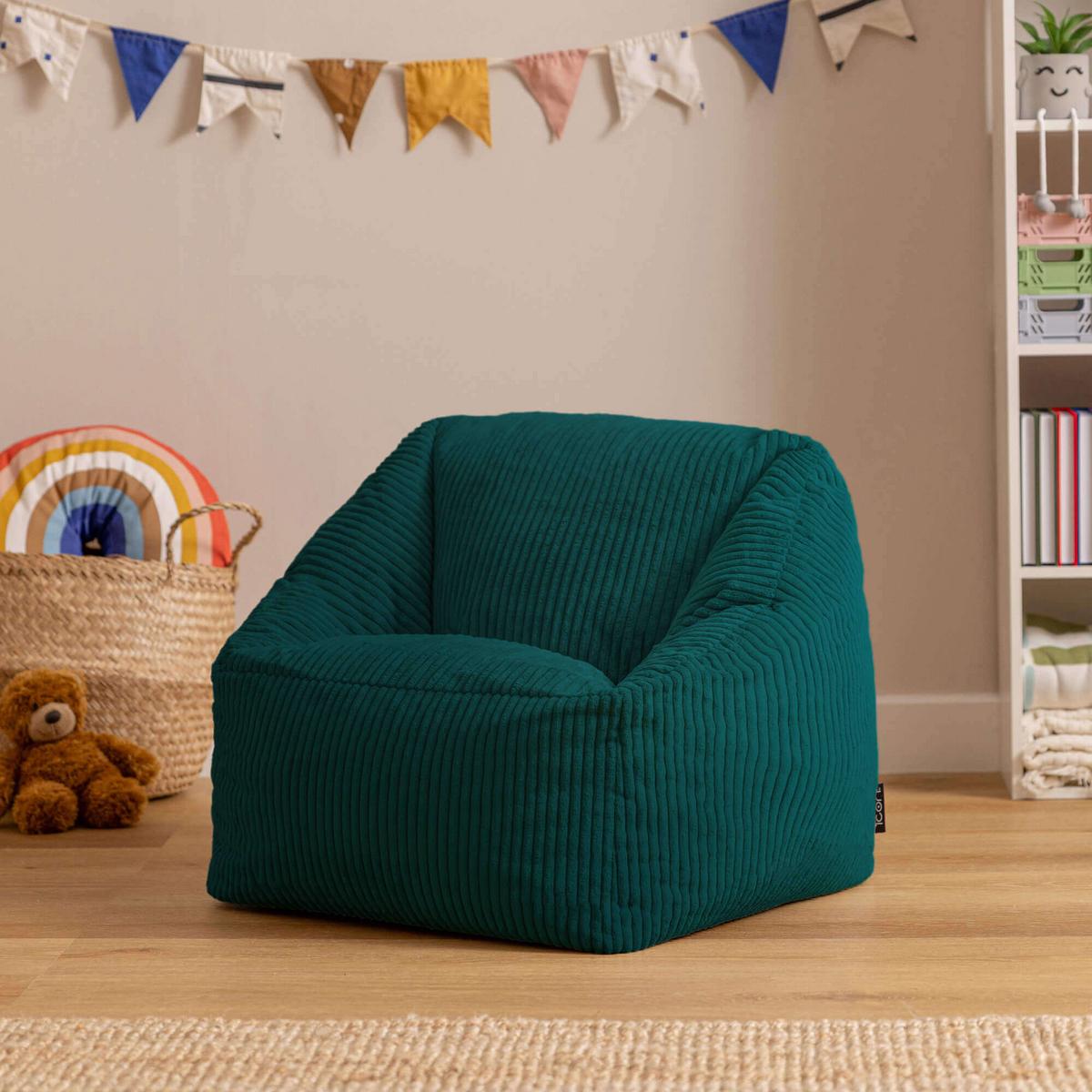 SITZSACK Flauschig für Kinder - Jadegrün/Grün, Textil (55/44/55cm) - icon