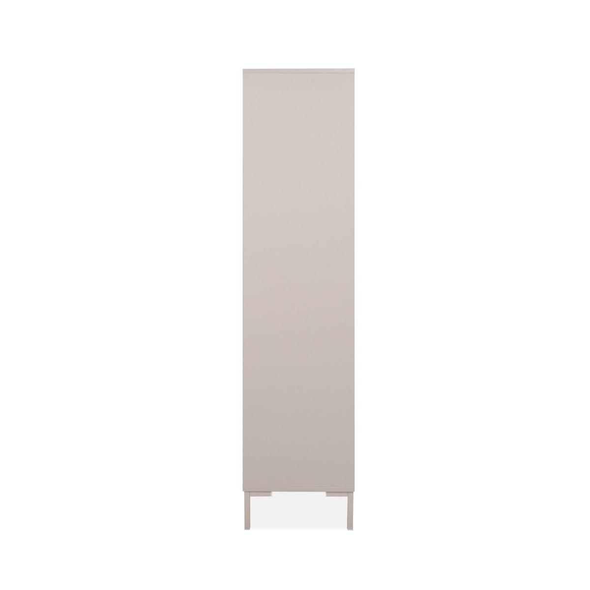 BUCHERREGAL 3 Regalböden und 2 Schubladen, Farbe Kaschmir 40/165/77,5 cm - Beige, Holzwerkstoff (40/165/77.5cm) - Calicosy