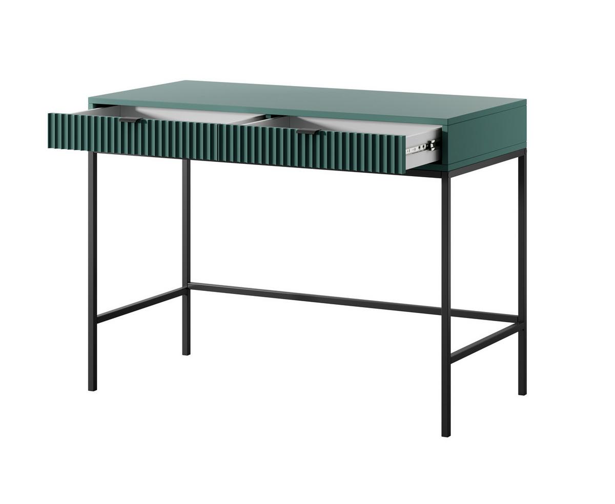 KONSOLENTISCH STELLARE 104/78/50 cm mit Schubladen, Hellgrün - Hellgrün, Holzwerkstoff (50/104/78cm) - MASSENO