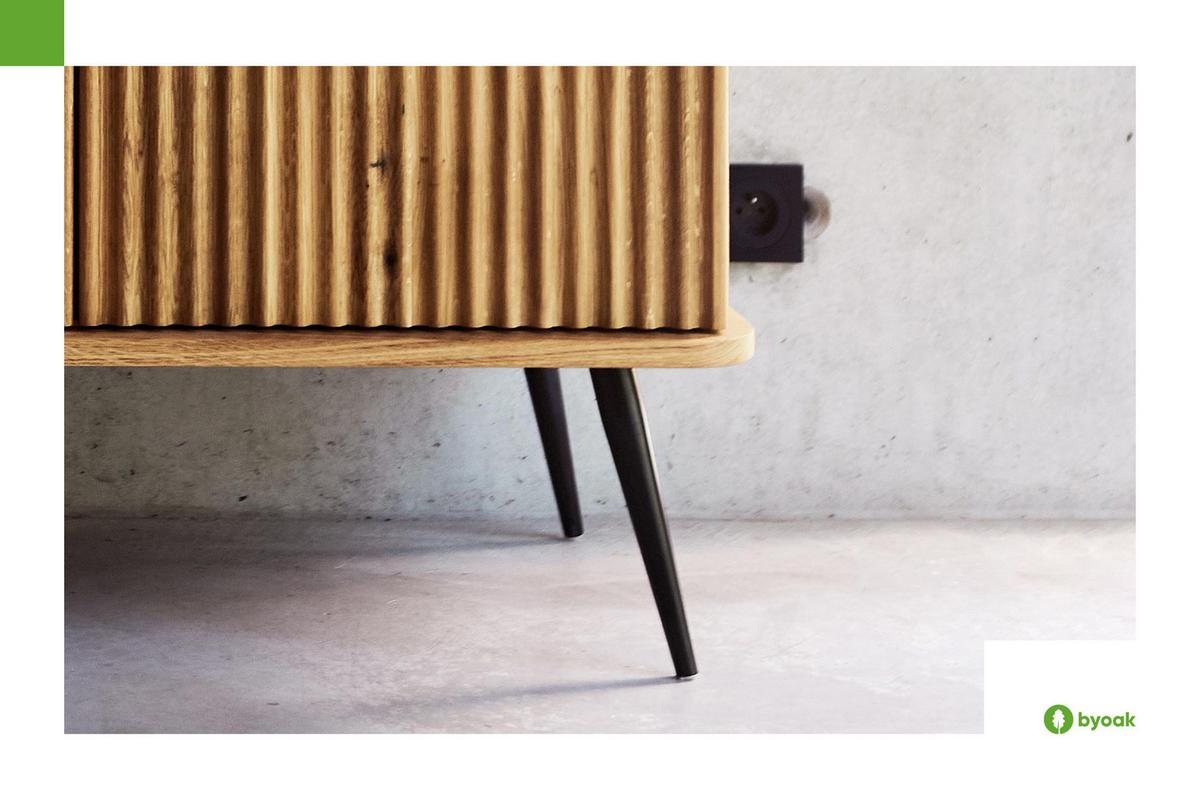 KOMMODE LINA - Kernbuche, Holz (144/72/46cm) - byoak