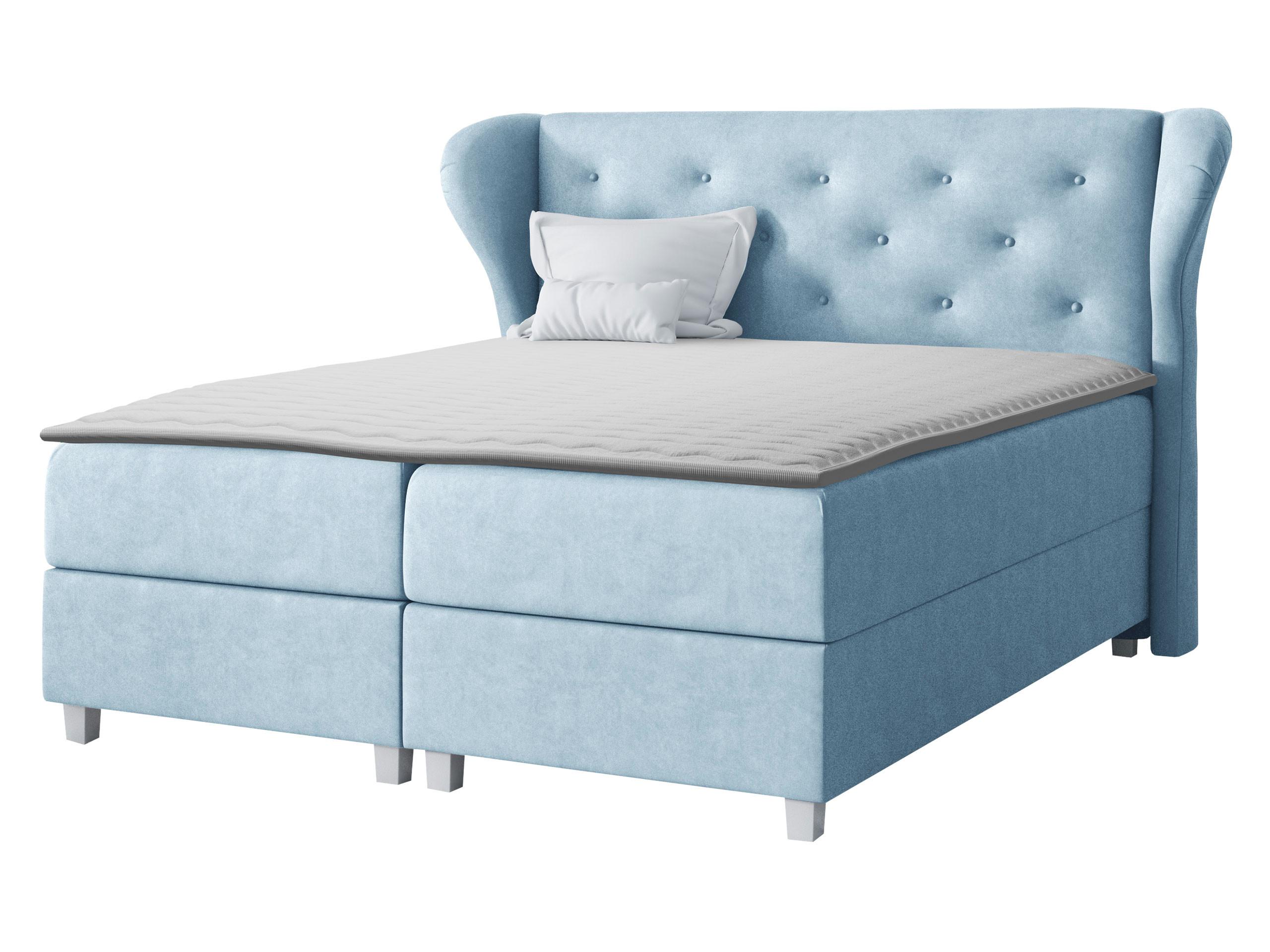 BOXBETT Bakarat - H3 - Blau, Holz (140/200cm) - MIRJAN24