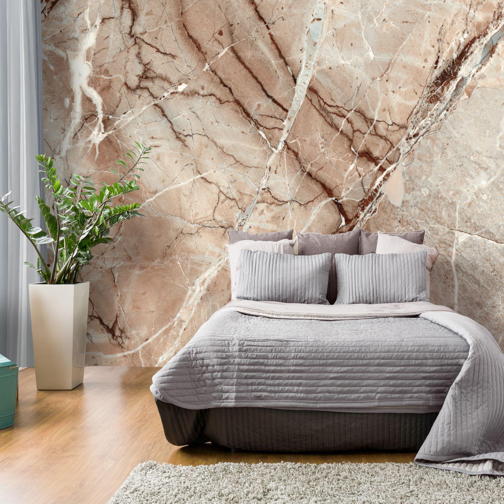 SELBSTKLEBENDE FOTOTAPETE 196/140 cm - Braun, Kunststoff/Textil (196/1cm) - KUNSTLOFT