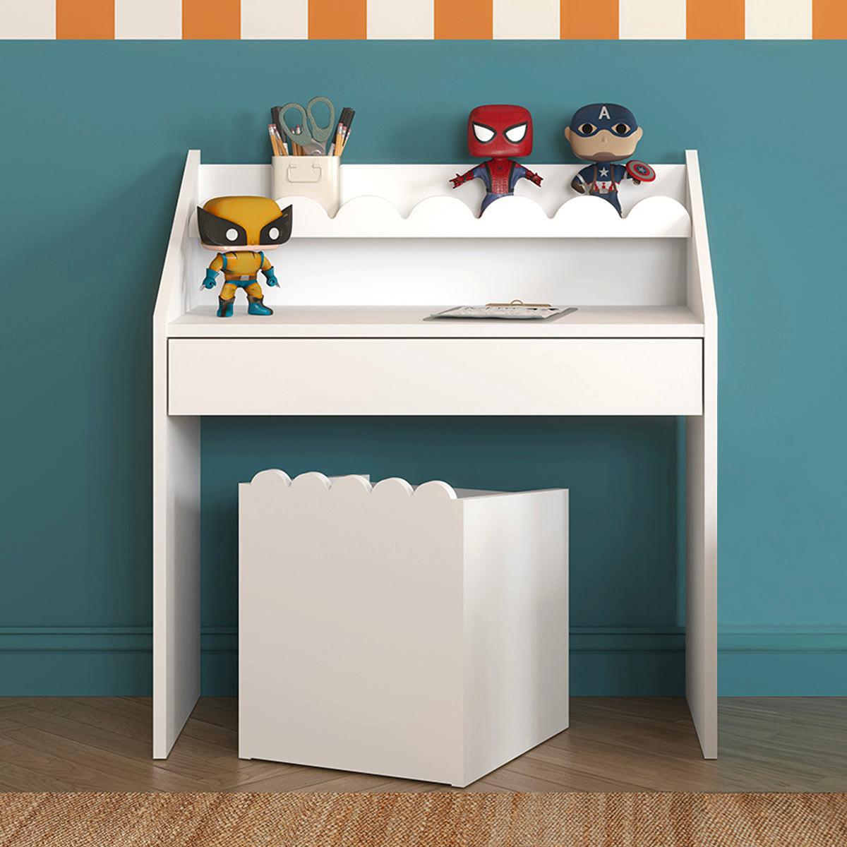 SCHREIBTISCH Book Nook Weiß - Weiß, Holzwerkstoff (71/76/33cm) - Petits-meubles