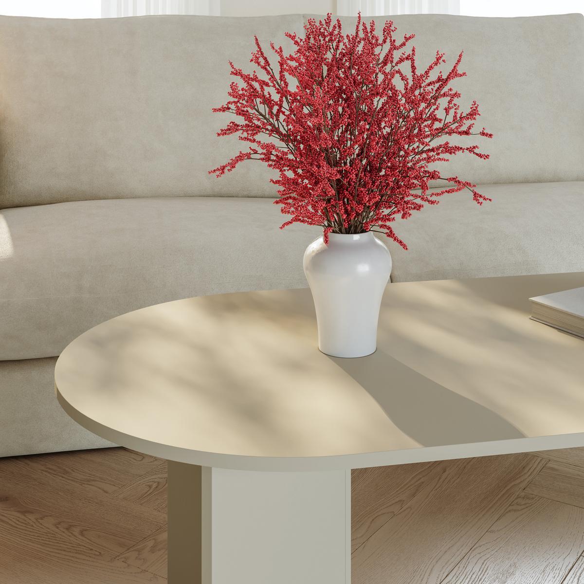 COUCHTISCH Kynd 119/60/40 cm - Sandfarben, Holzwerkstoff (119/60/40cm) - [en.casa]