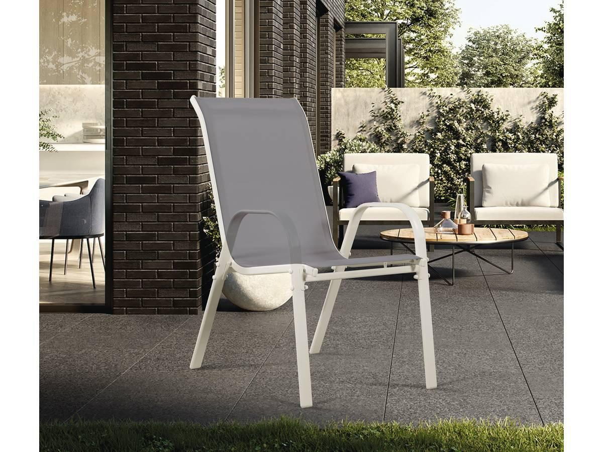 GARTENSESSEL cordoba Hellgrau - Hellgrau, Metall (75/92/53cm) - Habitat Garten