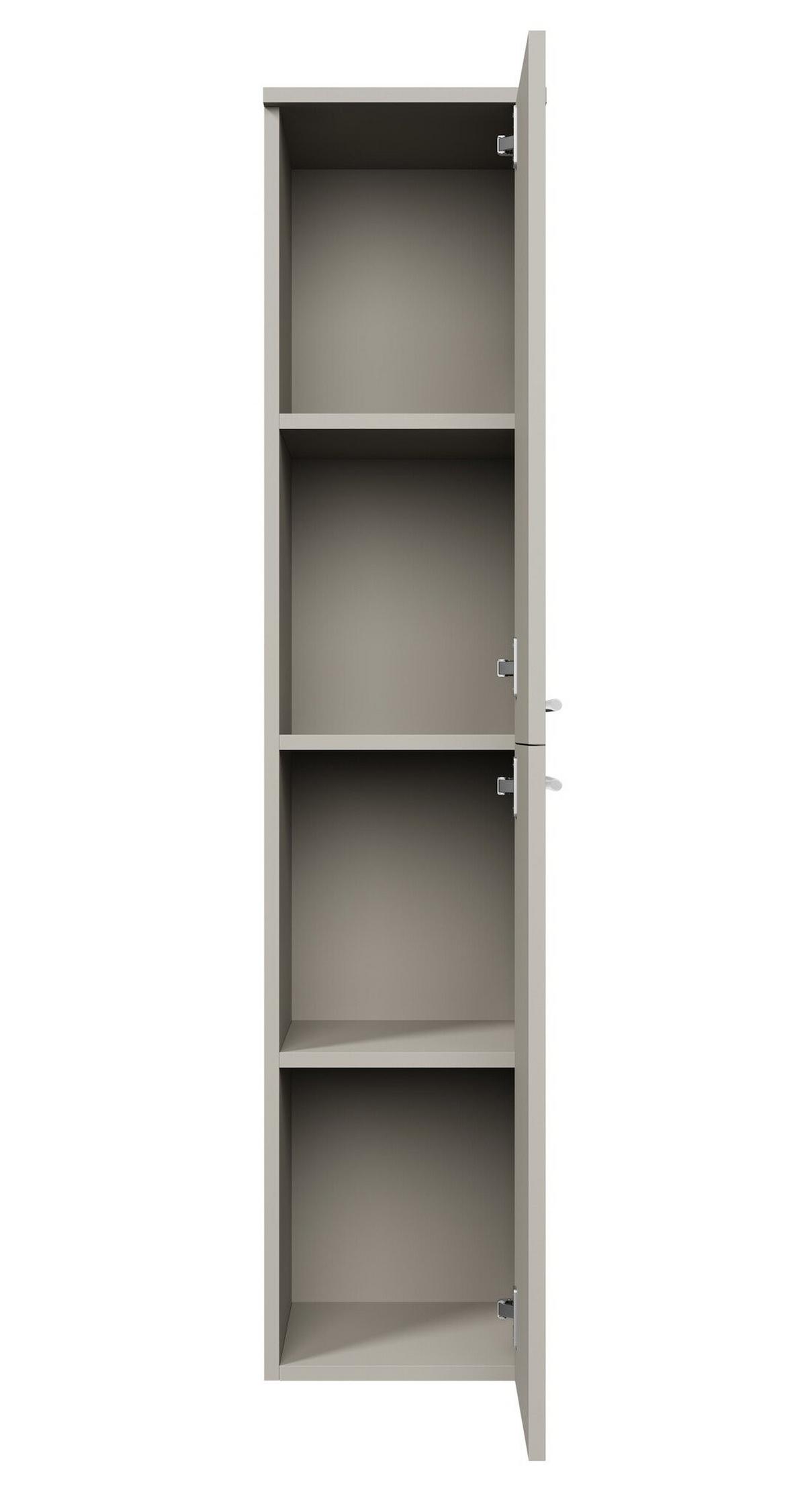 BADEZIMMERSCHRANK Saturnus mit 2 Türen Cashmere - 35 x 35 x 130 cm - Kaschmir, Holz (35/130/35cm) - Badplaats