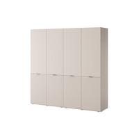 DREHTÜRENSCHRANK ATELIO 202/200/51 cm Modern Kleiderschrank 4-türig Kaschmir - Kaschmir, Holzwerkstoff (202/200/51cm) - MASSENO