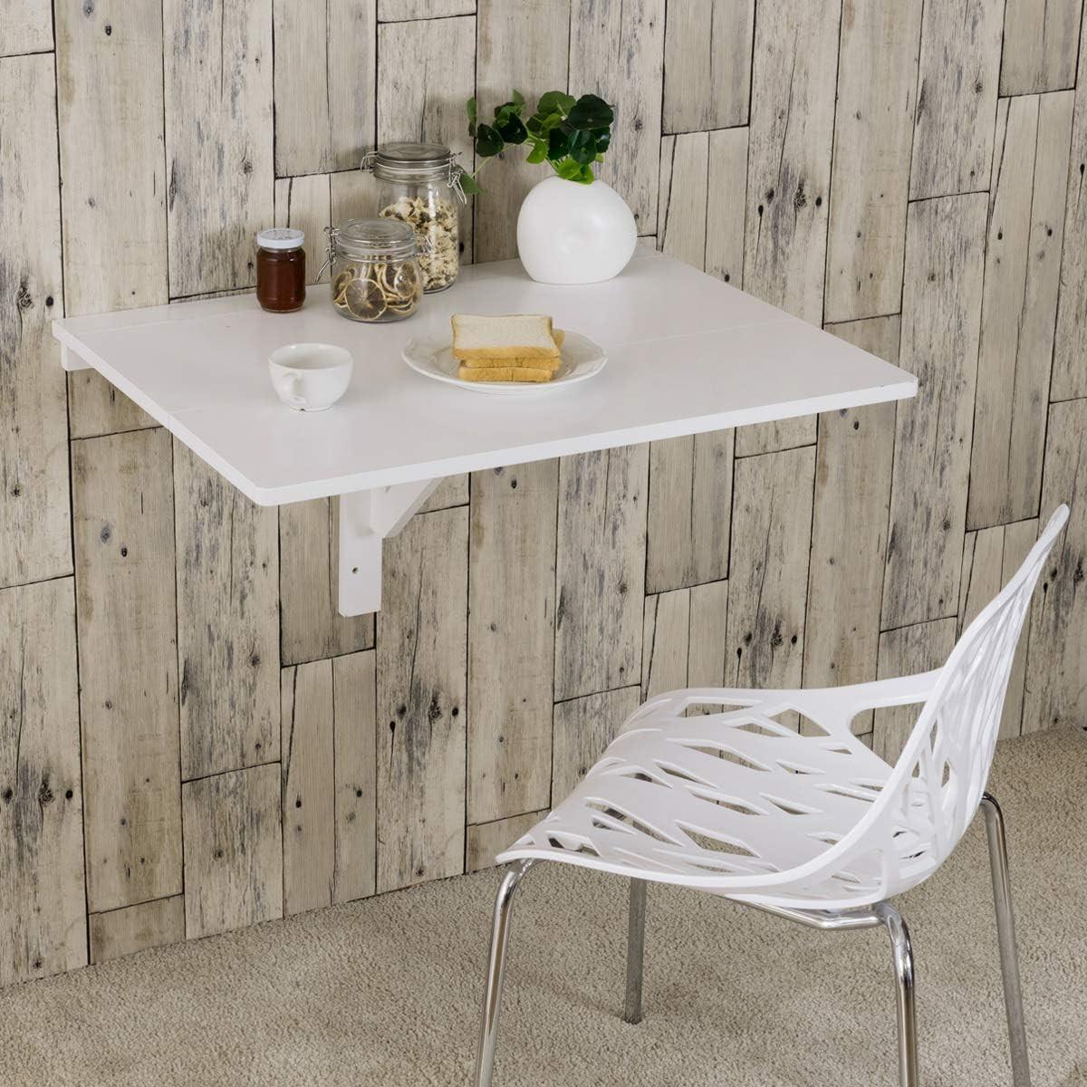 COMPUTERTISCH Weiß - Weiß, Holzwerkstoff (60/80/45cm) - COSTWAY