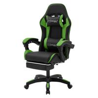 GAMINGSTUHL Schwarz-Grün aus Kunstleder - Schwarz/Grün, Kunststoff/Metall (62/119/62cm) - ML-DESIGN