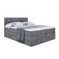 BOXSPRINGBETT ARDENI KING - 140x200 - H3/H4 - Dunkelgrau - Dunkelgrau, Holzwerkstoff (140/200cm) - ALTDECOR