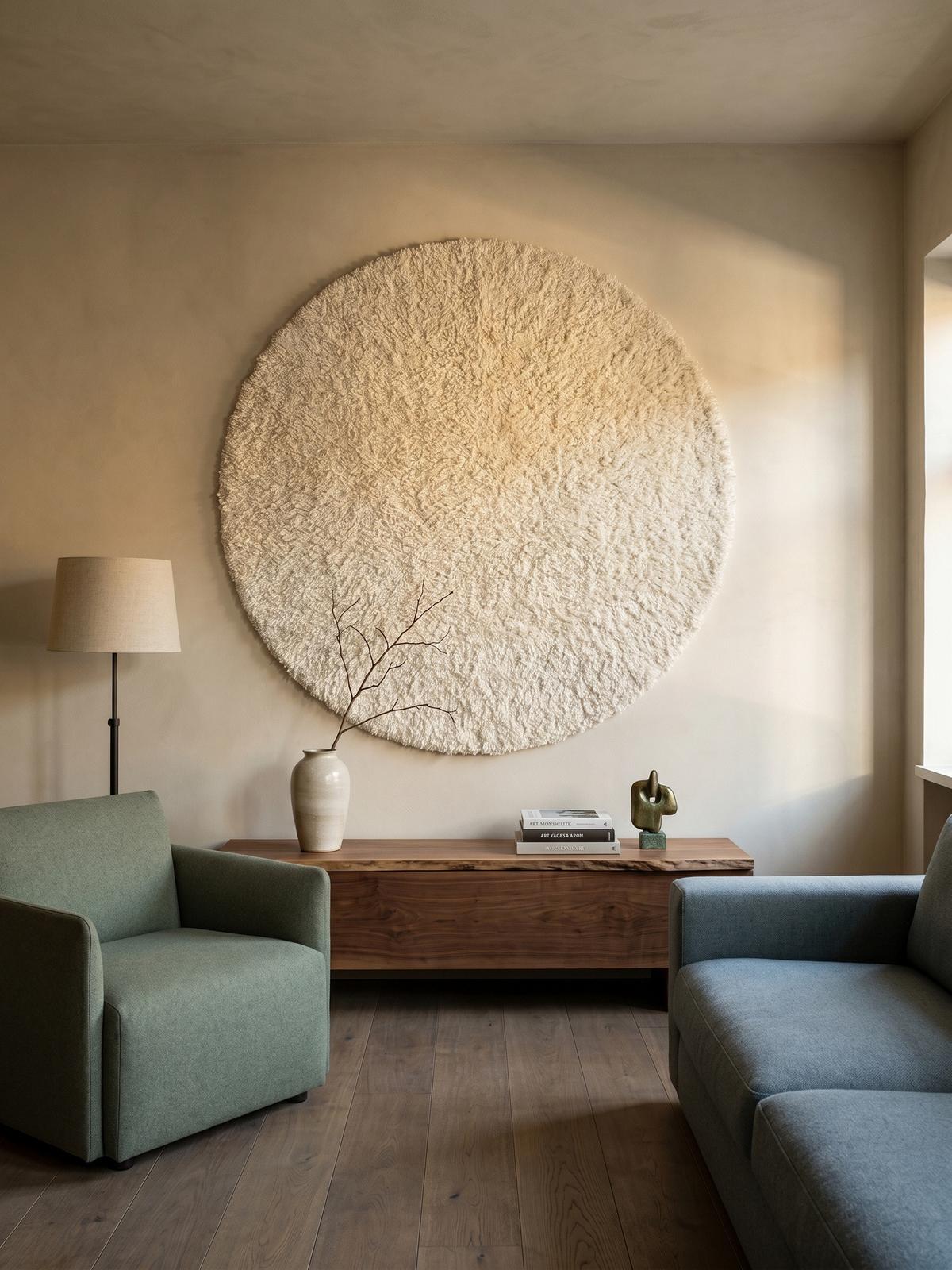 HOCHFLORTEPPICH RHEIN, einfarbig, aus Polypropylen, Creme, Ø 200 cm - Beige, Textil (200/200cm) - KADIMA DESIGN