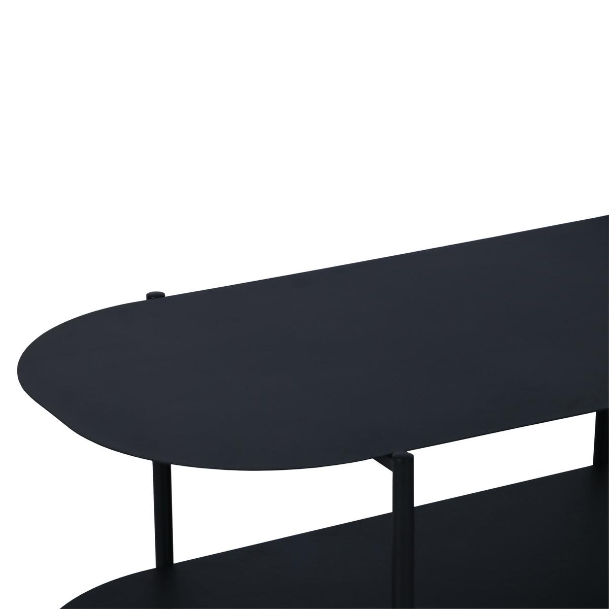 COUCHTISCH Enebakk 112/62/41 cm - Schwarz, Metall (112/62/40.5cm) - [en.casa]