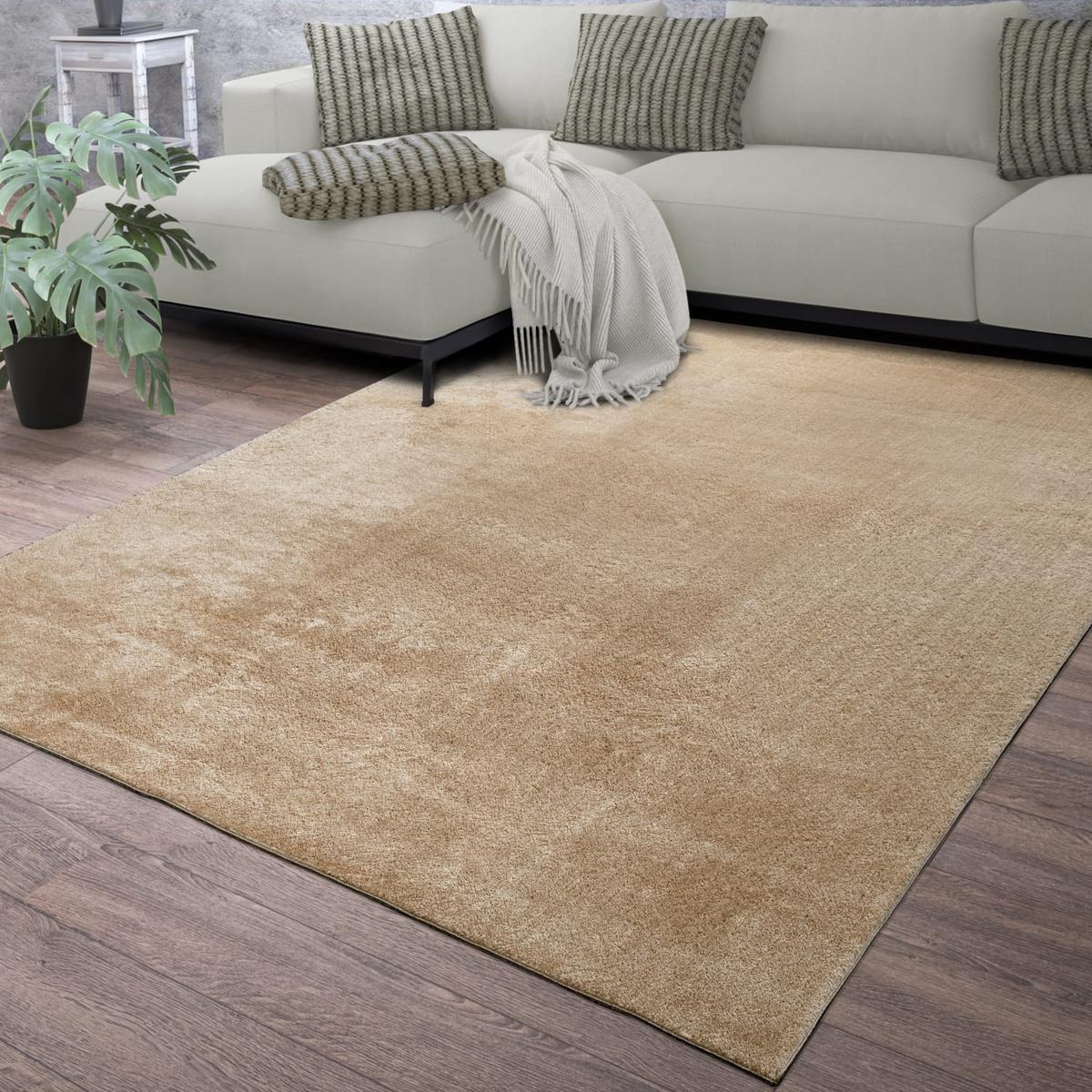 FLACHWEBETEPPICH Dunkel-Beige 200 x 200 cm - Beige, Kunststoff (200/200cm) - TT Home