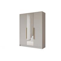 KLEIDERSCHRANK - LESE - 150 - Kaschmir - Kaschmir/Goldfarben, Holzwerkstoff (150/200/51cm) - ALTDECOR