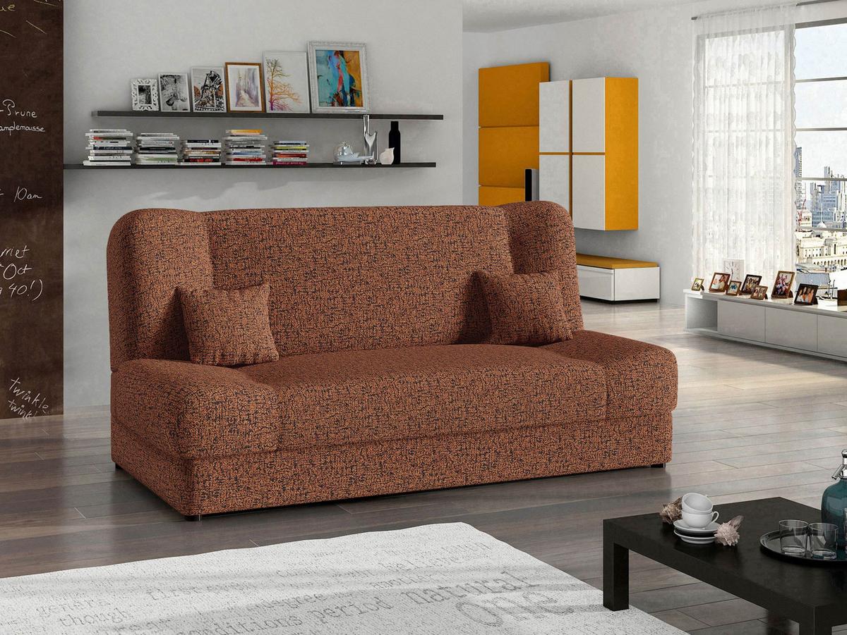 SCHLAFSOFA Jonas - Messingfarben, Holz/Textil (195/86/87cm) - MIRJAN24