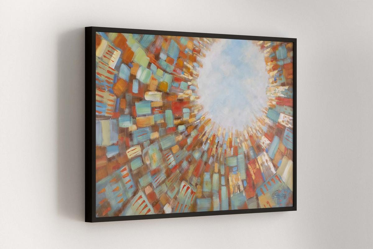 ÖLGEMÄLDE 120/80 cm - Braun, Holz/Textil (120/80cm) - KUNSTLOFT