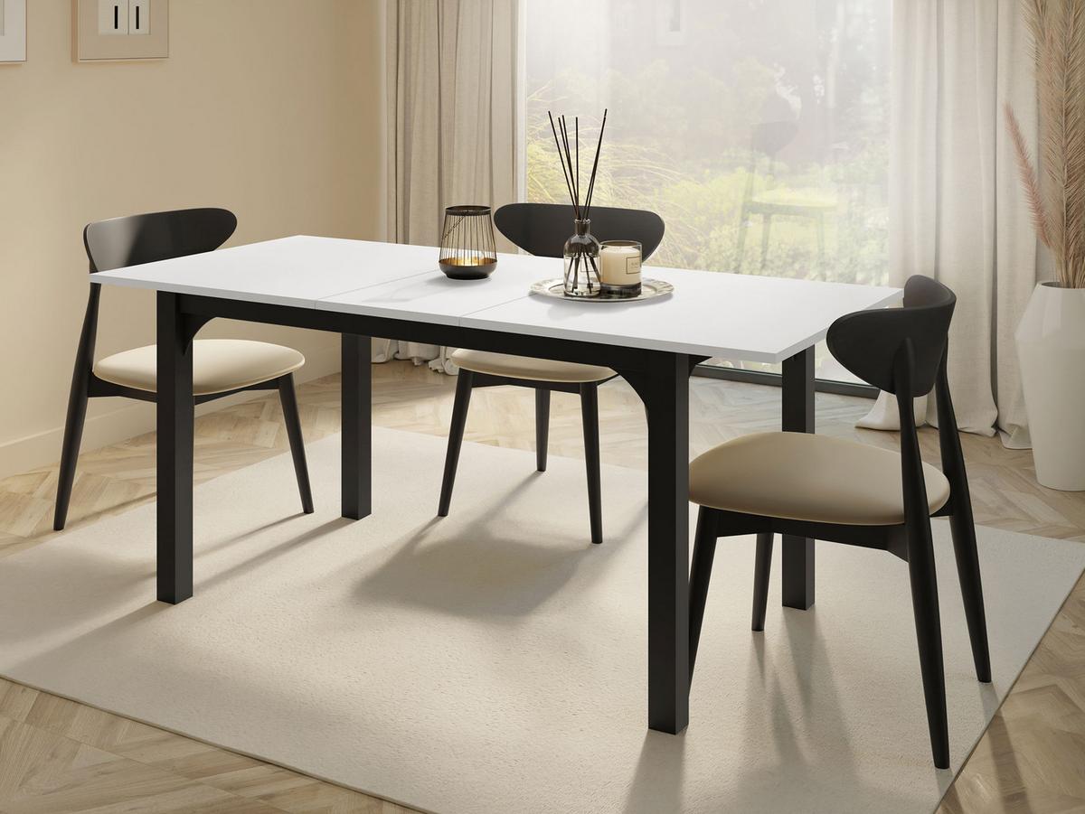 ESSTISCH Focus 140 - Schwarz/Braun, Holzwerkstoff/Metall (80/140/76cm) - MIRJAN24
